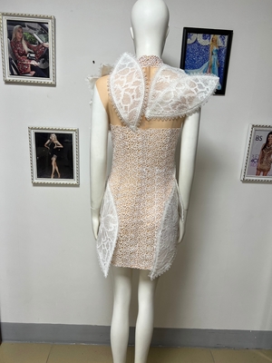 ED2358 Made Sleeveless Party Shiny Luxury Lace Short Sexy Dress for Women Fast Sample and Intelligent Tracking Support