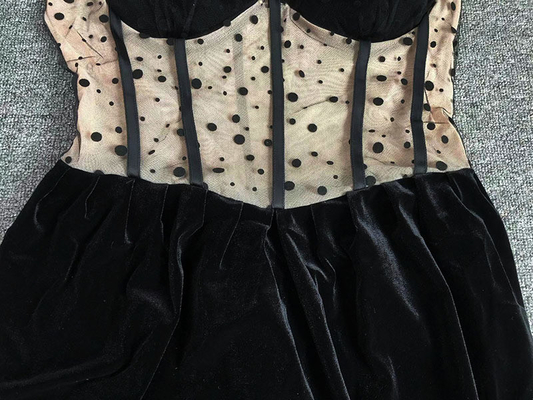Polyester Material SB2939 Bandage Dress Tight-fitting Dress for Women's Sexy Party Black Evening Dress Female Formal Dress