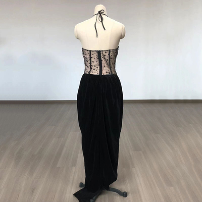 Polyester Material SB2939 Bandage Dress Tight-fitting Dress for Women's Sexy Party Black Evening Dress Female Formal Dress