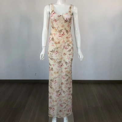 SB3221 Women's Slim Fit Dress Elegant Long Party Dress with Customizable Logo Position Breathable Ladies' Club Dress