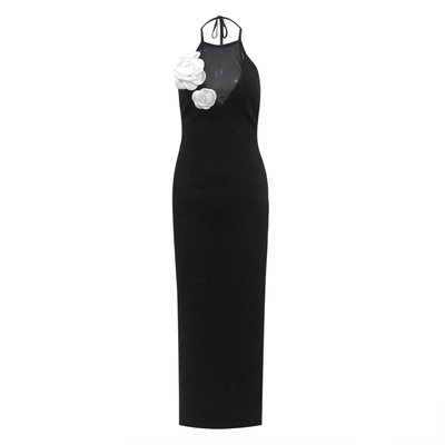 Water Wash Process SB2906 Fashion Design White Silk Edge Cocktail Dress Strapless Open Back Slim Black Women's Bandage Dress