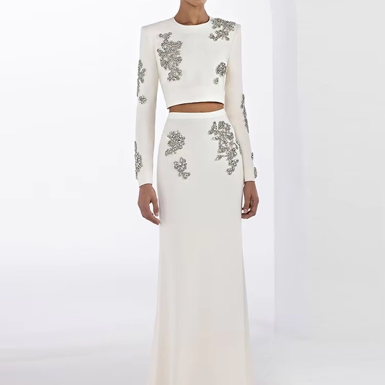 Top Length Regular Sleeve Material Polyester/Cotton SR2408 Spring Fashion Two-Piece Set for Women's Fashion