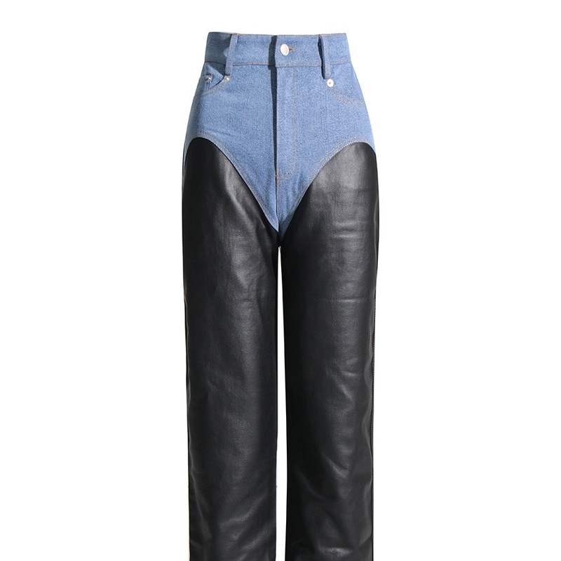 Kimshein CC2229 Fashion Drop Shipping Bulk Sexy 95% Cotton 5% Spandex Denim Women's Jeans with Casual Zipper Decoration