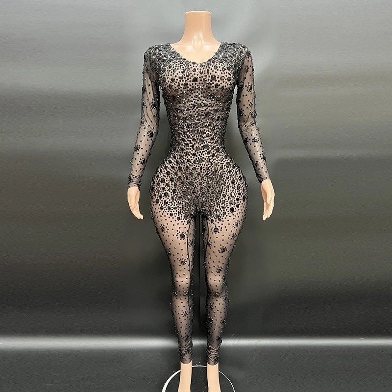 V-Neck Design AD1678 Kimshein Trendy Bodysuit Athletic Wear Sexy Dress for Women's Nightclub Supports Intelligent Tracking