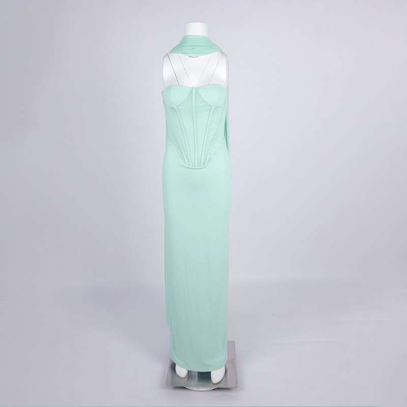 SB3450 Women's Off-Shoulder Maxi Dress for Sophisticated Parties and Functions
