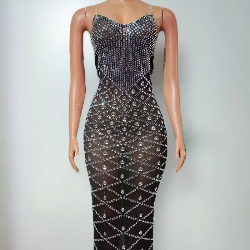 AD2498 Kimshein Women's Fashion Off-Shoulder Crystal Birthday Party Dress Eco-Friendly Environmentally Friendly with Split