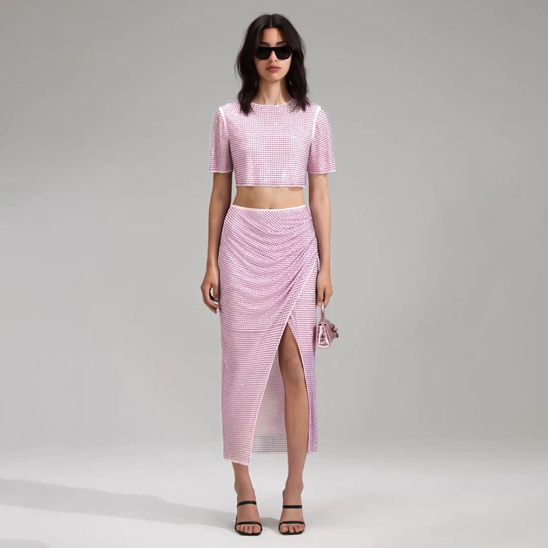 Kimshein SS2260 End Dress with Crystal Beaded Two-piece Set The Ultimate Summer Fashion Statement
