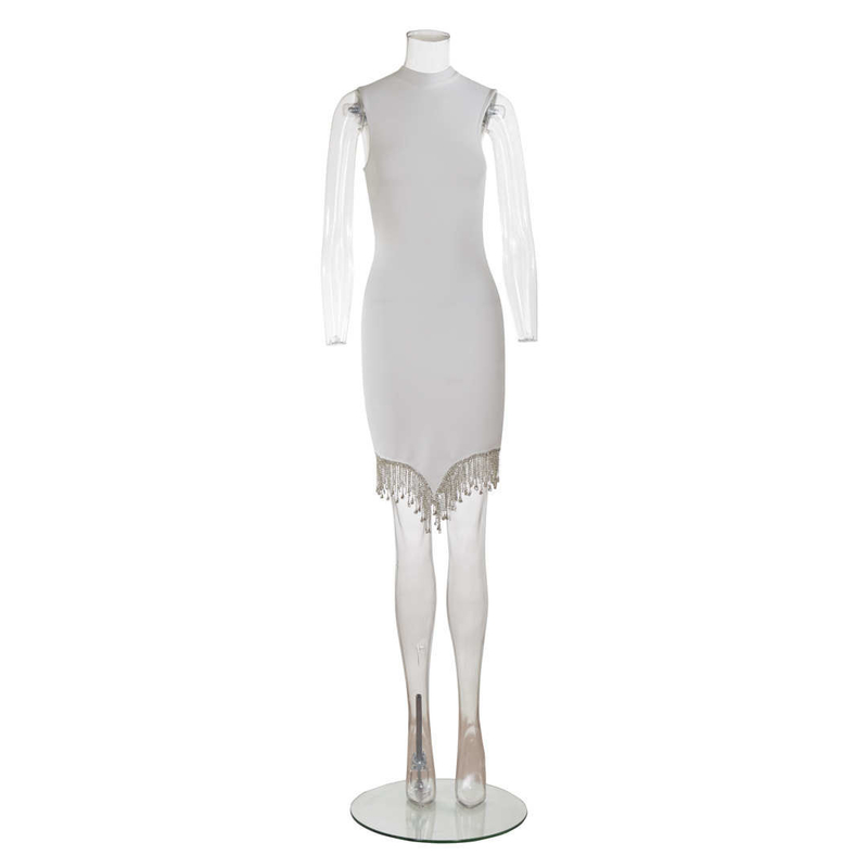 Water Diamond Elements and Short Skirt on SB3291 Sleeveless Cocktail Dress for Summer