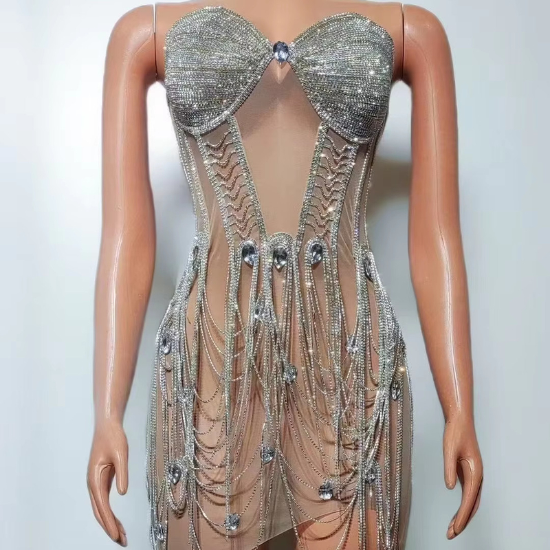 160g Fabric Weight AD2419 Women's Off-Shoulder Dance Party Dress Elegant and Breathable Design