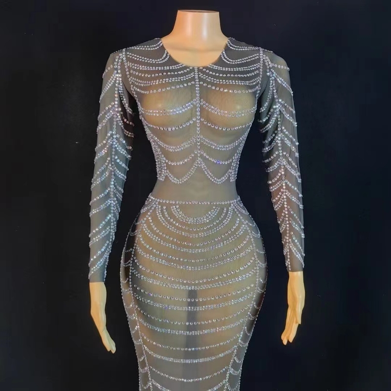 AD1841 Long Sleeve Evening Dress A Stunning Choice for Adults Who Want to Make a Statement at Parties and Nightclubs