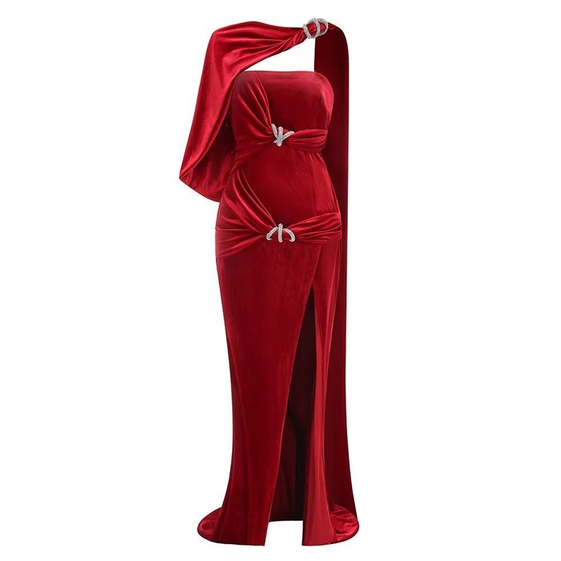 Kimshein SB3242 Women's Party Dress in Velvet Perfect for Sophisticated Parties and Events