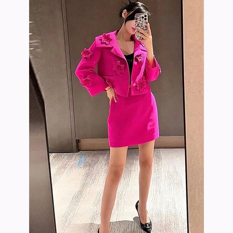V-Neck Collar SR2244 Women's Fashion Floral Two-Piece Suit Design with 7-Day Fast Sampling and Intelligent Tracking Support