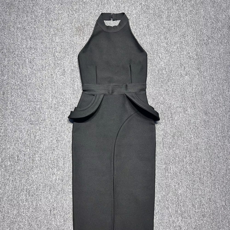 SB3199 Round Neck Open Back Evening Dress with Zipper Intelligent Tracking and Customizable Logo Placement Support