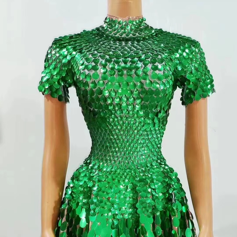 Quick Response AD1835 Women's Club Dress Elegant and Luxurious Sequin Mini Dress for a Night of Sophistication
